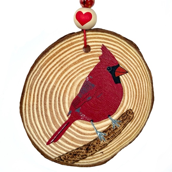 Red Cardinal Ornament - Picture 2 of 2